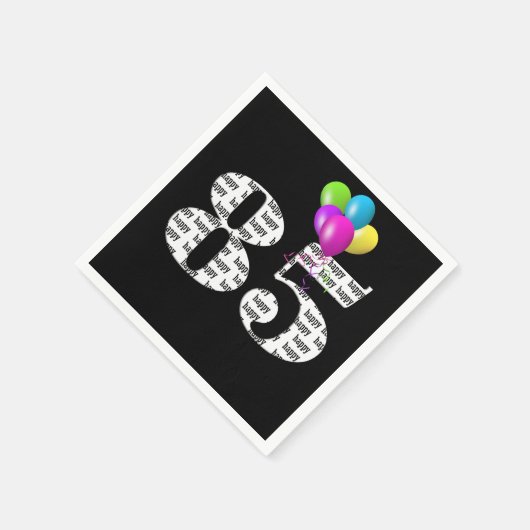 Jubiläumsballons Serviette (Ecke)