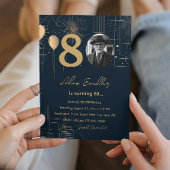 Jubiläumsballons und Feuerwerk Einladung