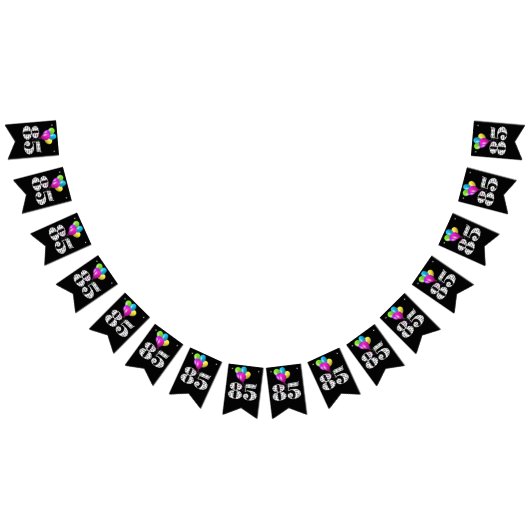 Jubiläumsballons Wimpelkette (Alle)