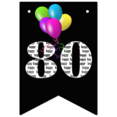 Jubiläumsballons Wimpelkette (Dritte Fahne)