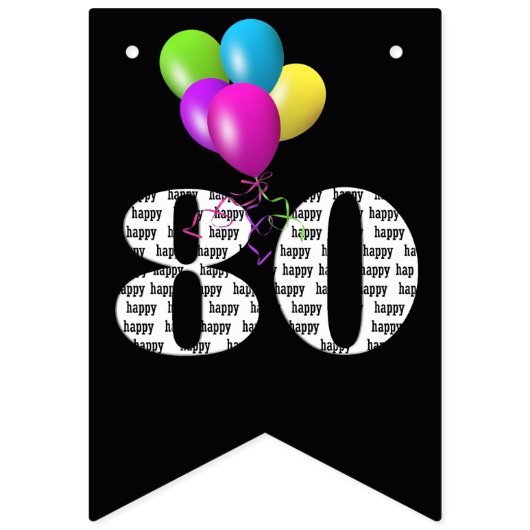 Jubiläumsballons Wimpelkette (Dritte Fahne)