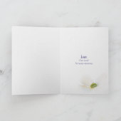 Jubiläumsband Herz mit Blume-Karte Karte (Innenseite)