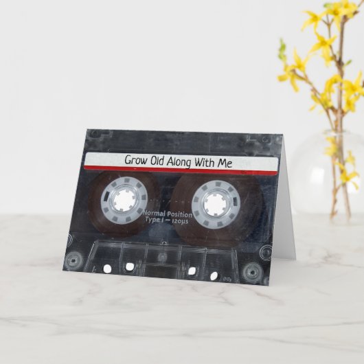 Jubiläumsband Karte (Gelbe Blume)