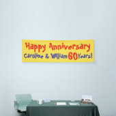 Jubiläumsbanner mit Name und Nummer Banner (Messeveranstaltung)