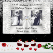 Jubiläumsbanner oder Diamantene Hochzeit Banner