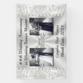 Jubiläumsbanner oder Diamantene Hochzeit Banner (Vertikal)