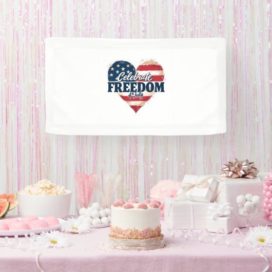 Jubiläumsbanner zum 4. Juli Banner (Party)