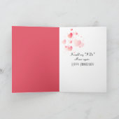 Jubiläumsbaum mit Herz Karte (Innenseite)