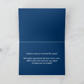 Jubiläumsblau Karte (Innenseite)