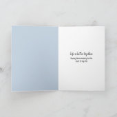 Jubiläumsbluebirts im Schnee Karte (Innenseite)