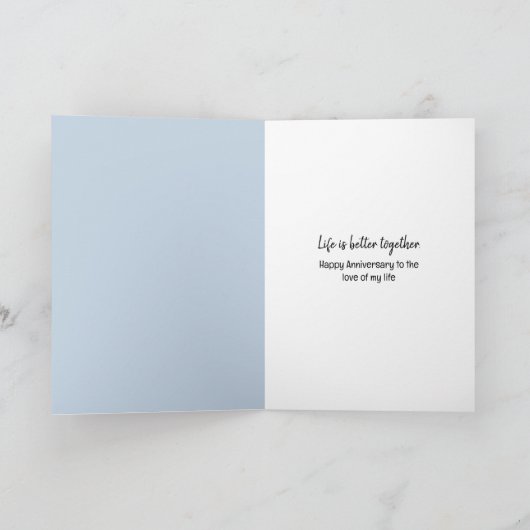 Jubiläumsbluebirts im Schnee Karte (Innenseite)