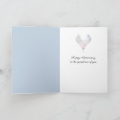 Jubiläumsbluebirts im Schnee Karte (Innenseite)