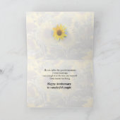 Jubiläumsblume Karte (Innenseite)