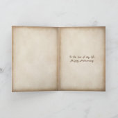 Jubiläumsblume Karte (Innenseite)