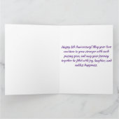 Jubiläumsblumen von Son 1 Karte (Innenseite)