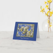 Jubiläumsblütenkarte Karte (Gelbe Blume)