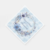 Jubiläumsbuch Napkins zum 45. und 65. Saphire Serviette (Ecke)