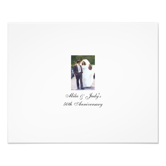 Jubiläumsbuchalternative zum Party Signieren Fotodruck (Vorne)