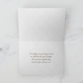 Jubiläumsdamtel und Bouquet Karte (Innenseite)