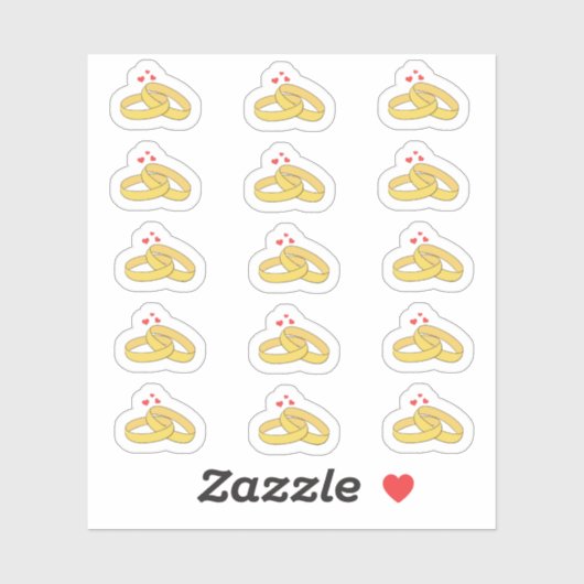 Jubiläumsdatum Erinnerung Hochzeitsplaner Aufkleber (Blatt)