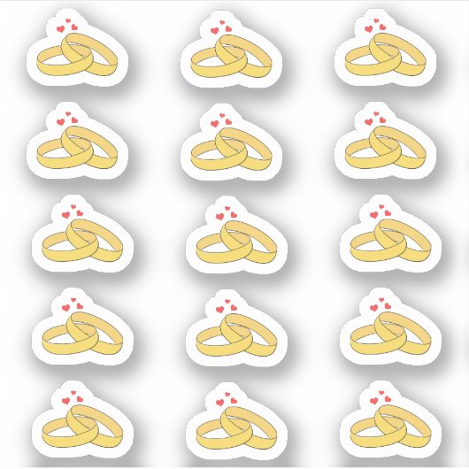 Jubiläumsdatum Erinnerung Hochzeitsplaner Aufkleber (Vorderseite)