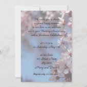 Jubiläumseinladung zur Kirschblüte Einladung (Rückseite)