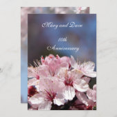 Jubiläumseinladung zur Kirschblüte Einladung (Vorne/Hinten)