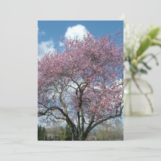 Jubiläumseinladung zur Kirschblüte Einladung (Stehend Vorderseite)