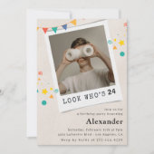 Jubiläumseinladungen Herren Spaß Foto Einladung (Vorderseite)