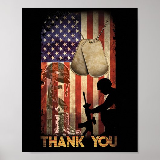 Jubiläumsfahne für den 4. Juli Poster (Vorne)