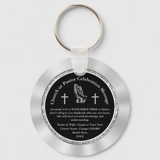 Jubiläumsfavoriten oder Kirchenjubiläum Schlüsselanhänger (Rückseite)