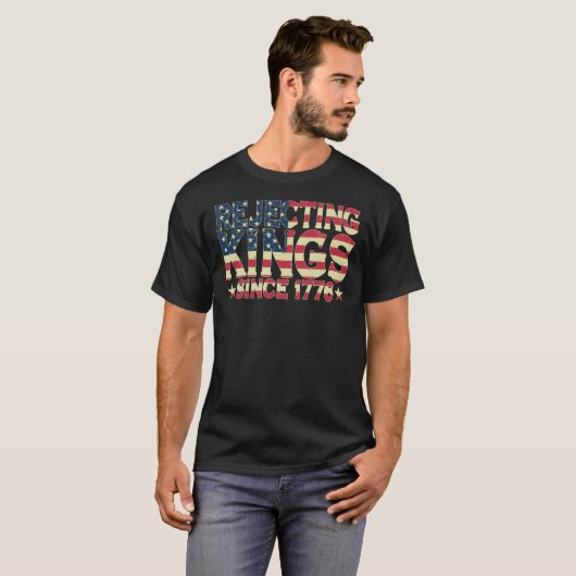 Jubiläumsfeier 1776 USA Flag 4. Juli T-Shirt (Vorne ganz)