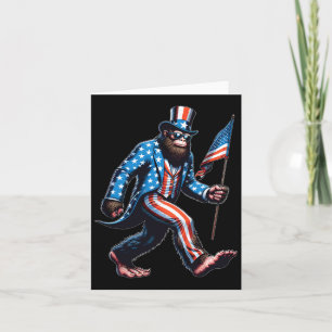 Jubiläumsfeier am 4. Juli Bigfoot Sasquatch - Amer Karte