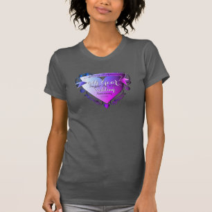 Jubiläumsfeier Amethyst-Herz-Emblem T-Shirt