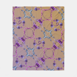 Jubiläumsfeier Amethyst-Rose Fleecedecke