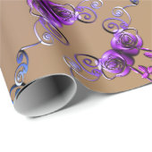 Jubiläumsfeier Amethyst-Rose Geschenkpapier (Rolleneckpunkt)