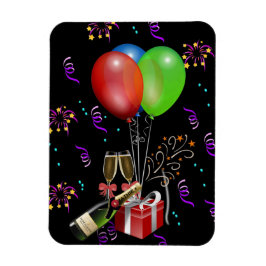 Jubiläumsfeier Balloons Flaschenkäse Magnet