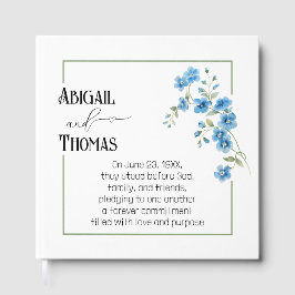 Jubiläumsfeier Blaue blühende Zweige Gästebuch