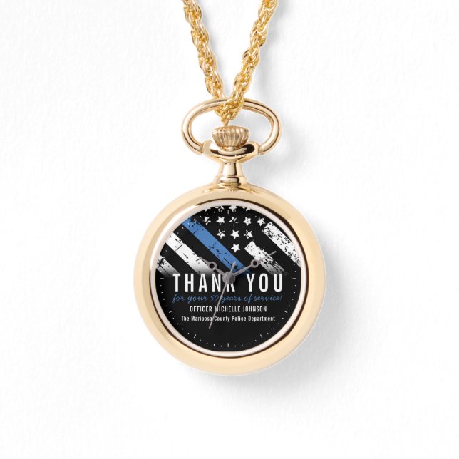 Jubiläumsfeier Blaue Linie - Überwachung der Poliz Armbanduhr (Vorderseite)