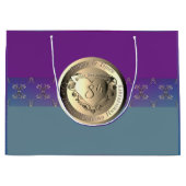 Jubiläumsfeier Bronze Emblem Geschenktasche Große Geschenktüte (Vorderseite)