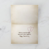 Jubiläumsfeier Buck and Doe Liebe Karte (Innenseite)