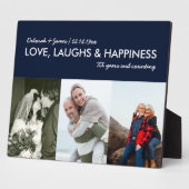 Jubiläumsfeier Collage Liebe lachen Glück 3 Foto Fotoplatte (Seite)