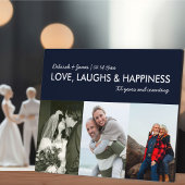 Jubiläumsfeier Collage Liebe lachen Glück 3 Foto Fotoplatte