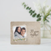 Jubiläumsfeier der 30. Hochzeit Einladung (Stehend Vorderseite)