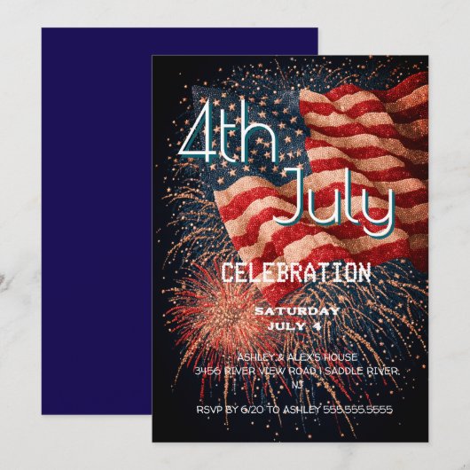 Jubiläumsfeier Einladung (Vorne/Hinten)