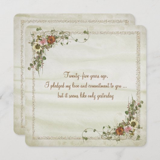 Jubiläumsfeier Einladung (Vorne/Hinten)