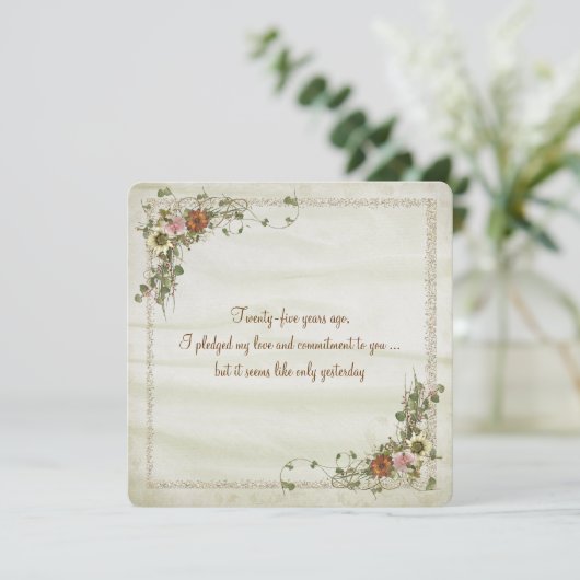 Jubiläumsfeier Einladung (Stehend Vorderseite)