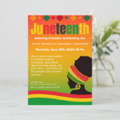 Jubiläumsfeier Einladung - Freiheit und Freude (Stehend Vorderseite)