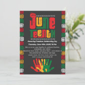 Jubiläumsfeier Einladung - Freiheit und Freude (Stehend Vorderseite)