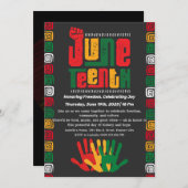 Jubiläumsfeier Einladung - Freiheit und Freude (Vorne/Hinten)